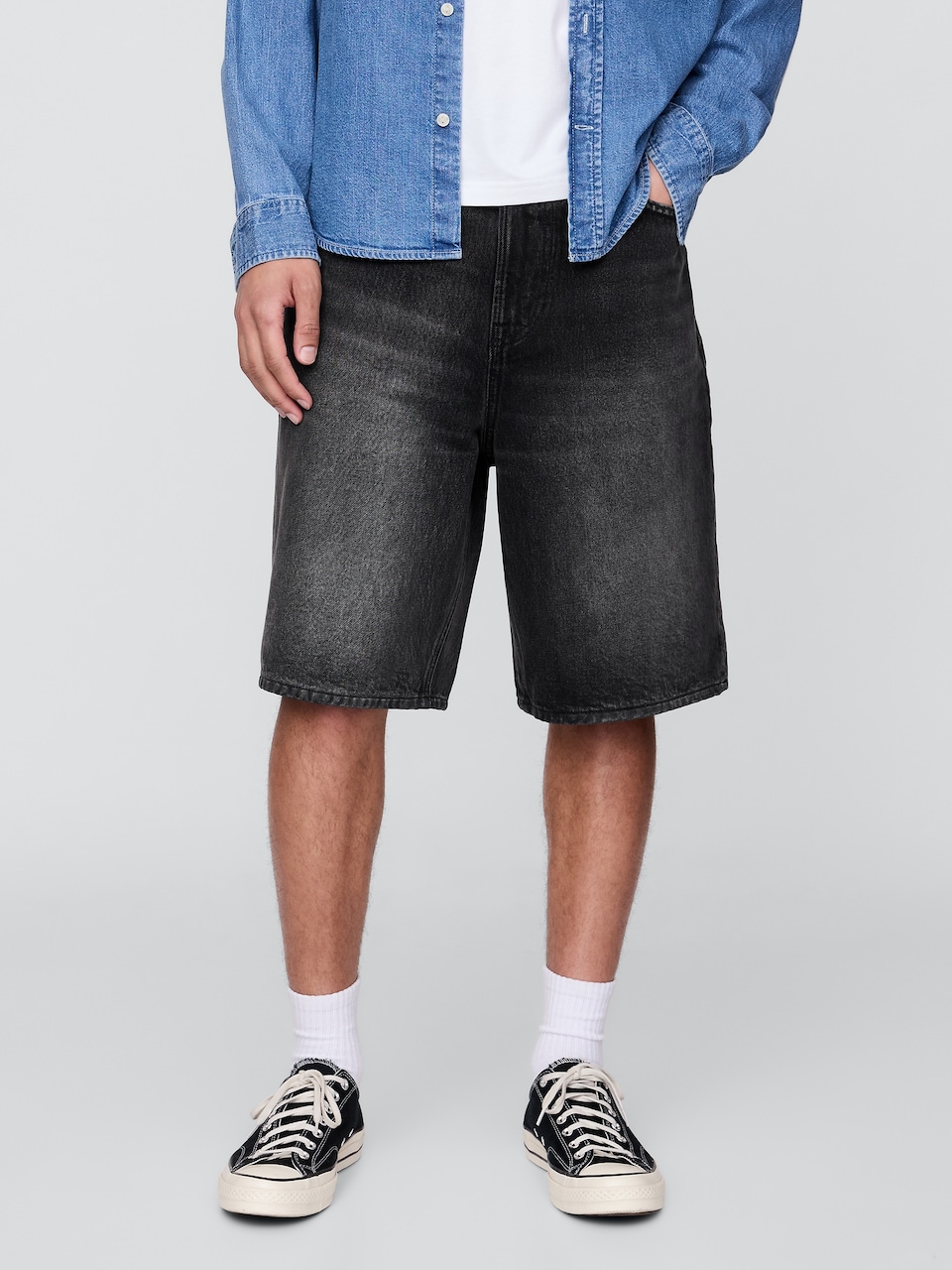 10.5" Baggy Denim Shorts