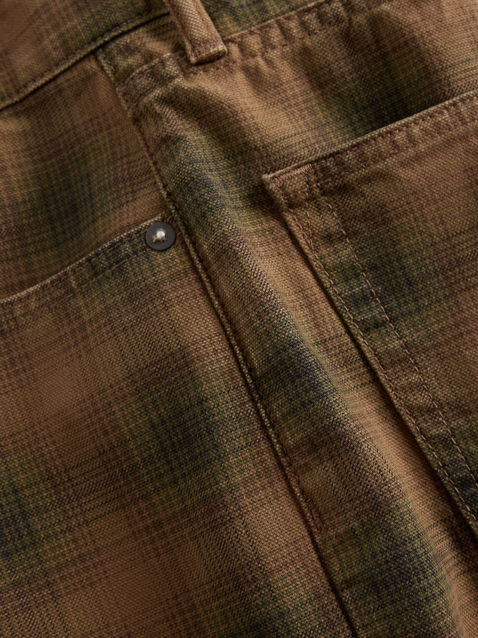 Plaid Canvas Shorts
