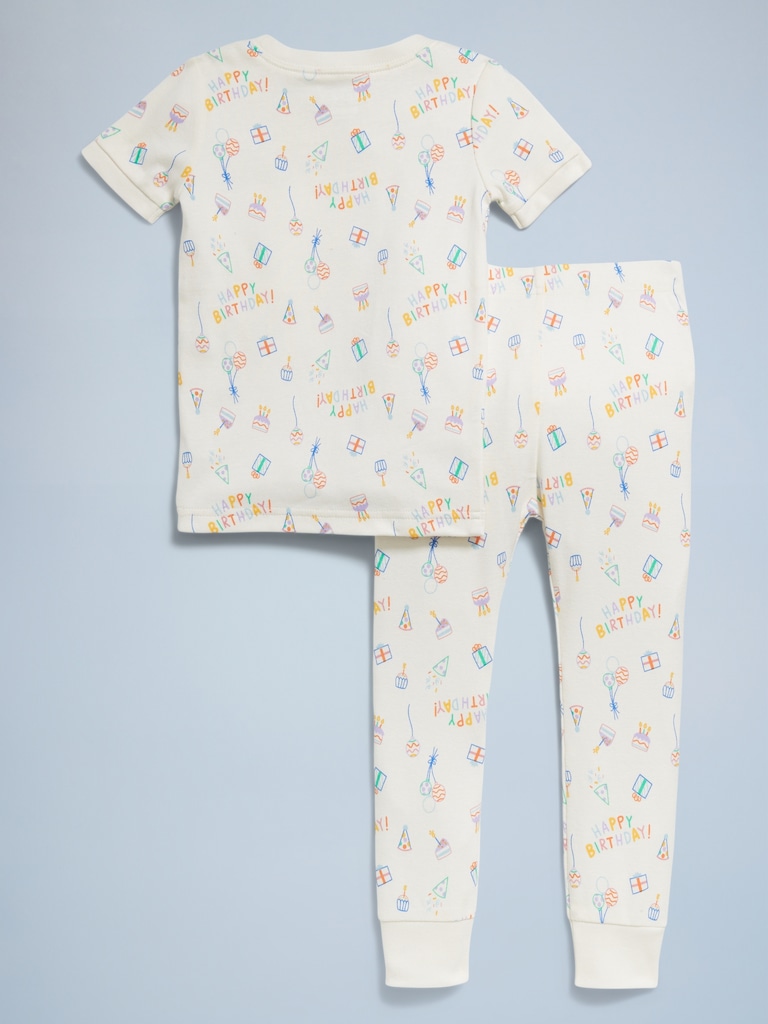 Birthday Snug-Fit Printed Pajama Set for Toddler & Baby