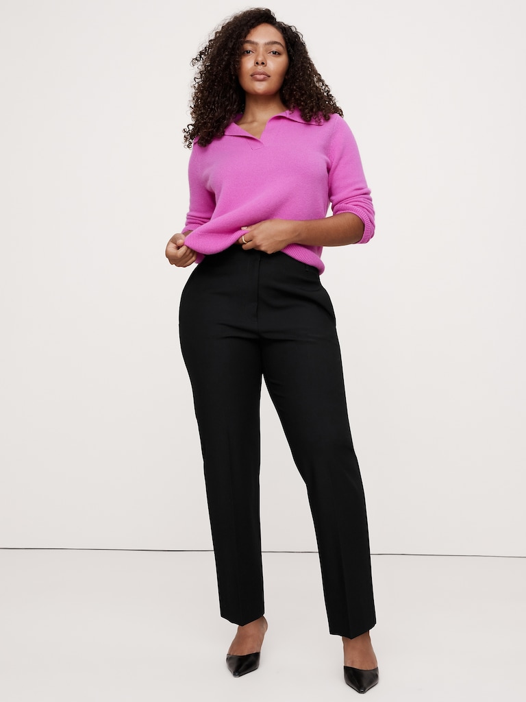 High-Rise Modern Slim City Stretch Ankle Pant