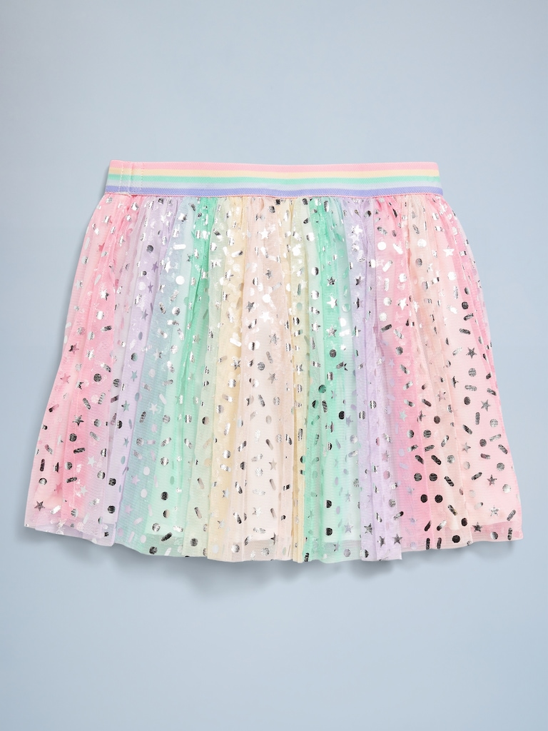 Birthday Tulle Swing Skirt for Toddler Girls