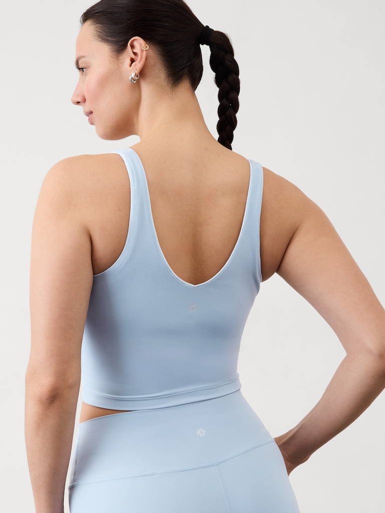 Transcend Tipped V Crop Sports Bra A-C