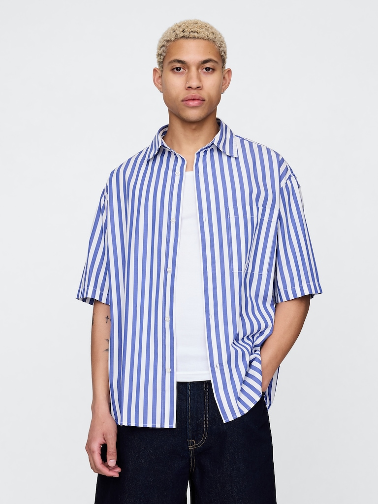 Organic Cotton Oversized Poplin Shirt