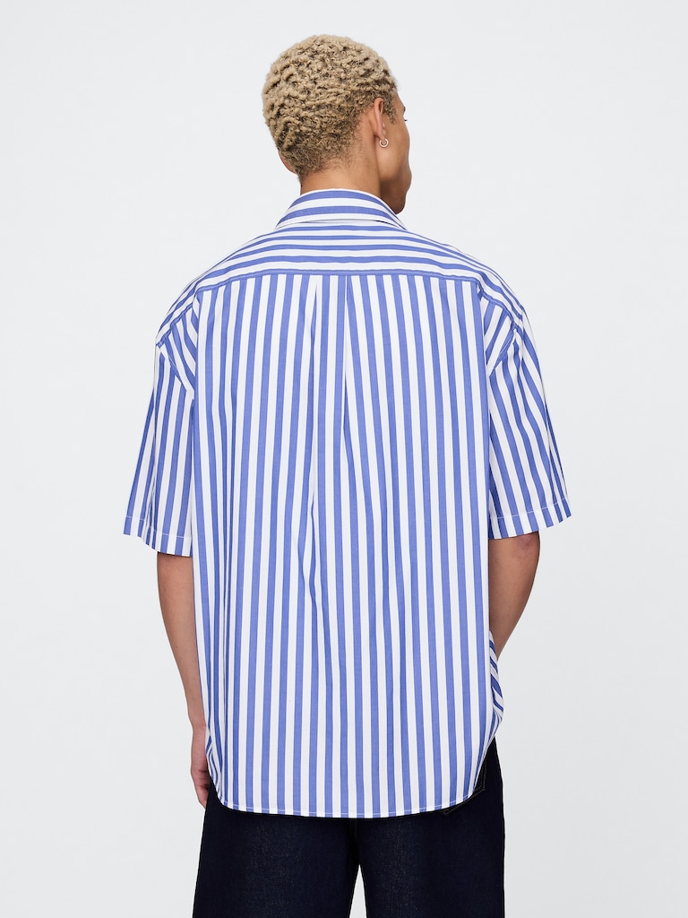 Organic Cotton Oversized Poplin Shirt