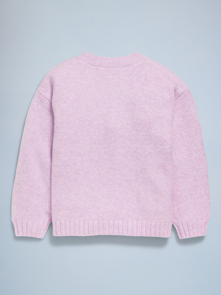 SoSoft Birthday Embroidered Cardigan Sweater for Toddler Girls