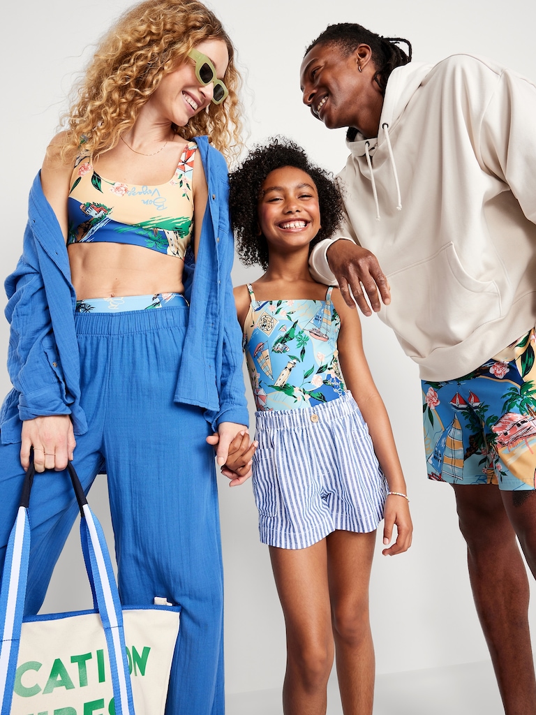 Printed Swim Trunks -- 7-inch inseam