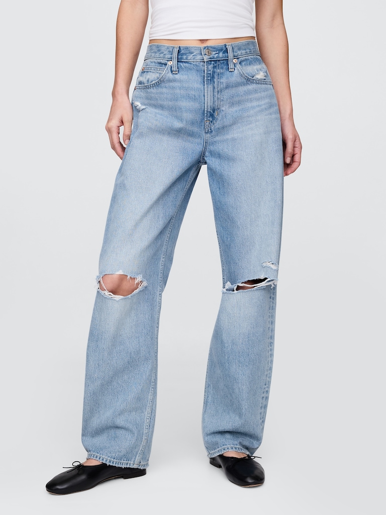 High Rise Barrel Jeans