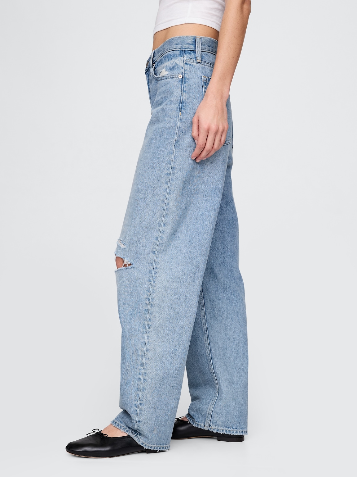 High Rise Barrel Jeans