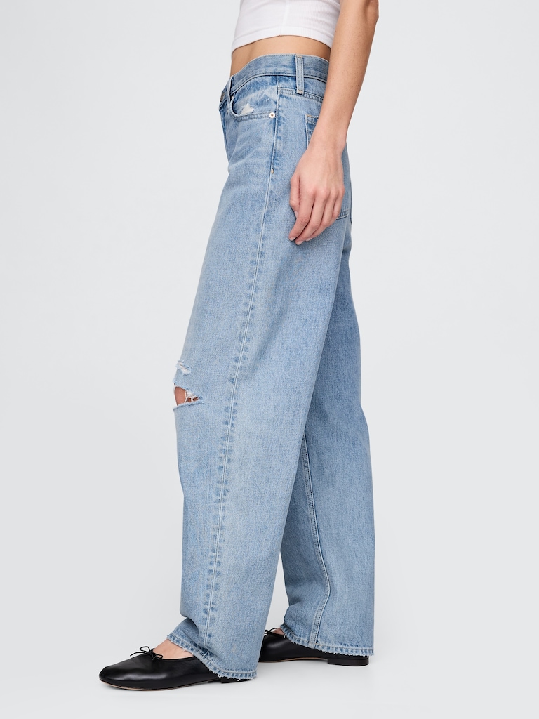 High Rise Barrel Jeans