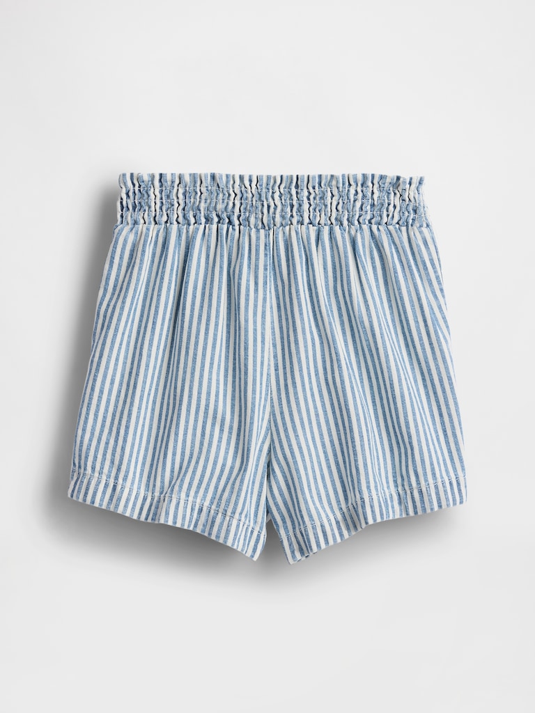 Baby & Toddler Denim Stripe Pull-On Shorts
