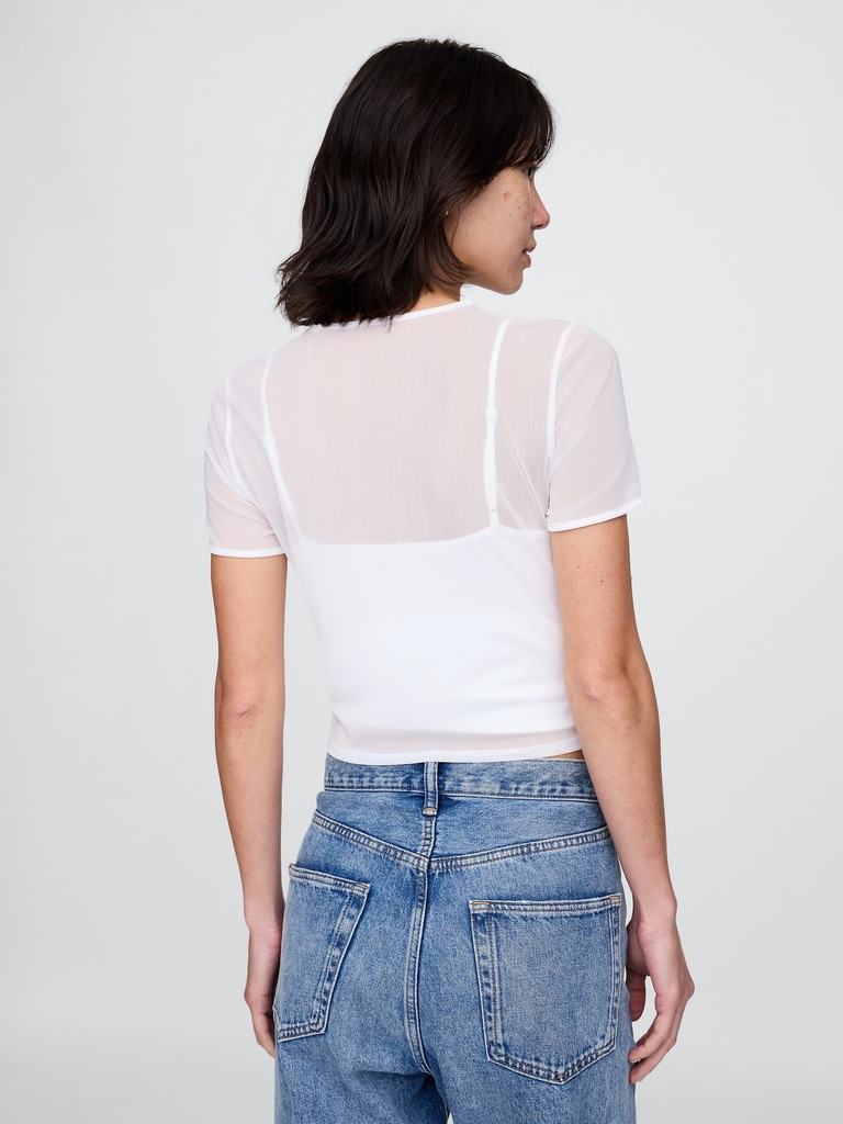 Mesh Crop T-Shirt
