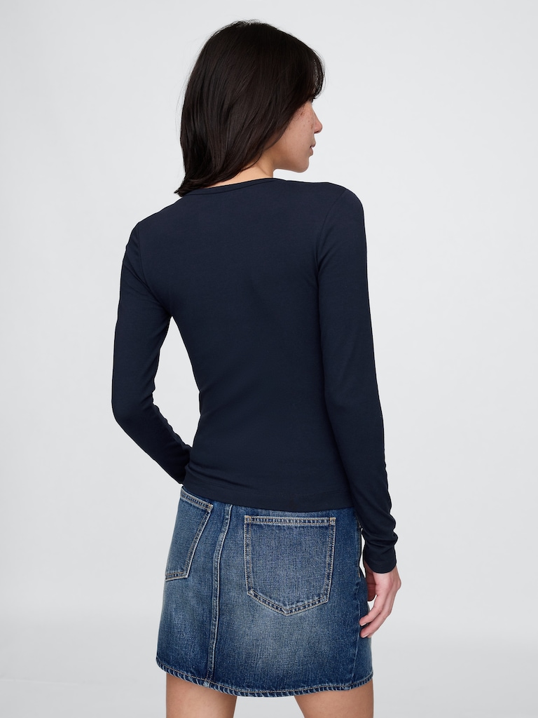 CloseKnit Jersey Henley T-Shirt