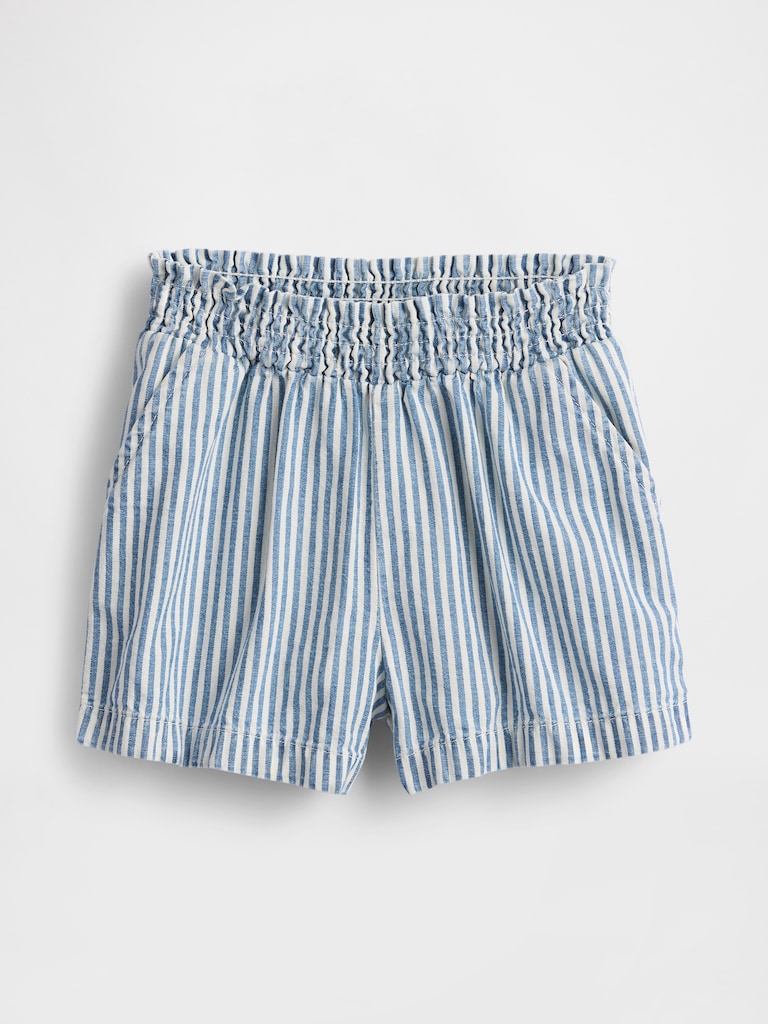 Baby & Toddler Denim Stripe Pull-On Shorts