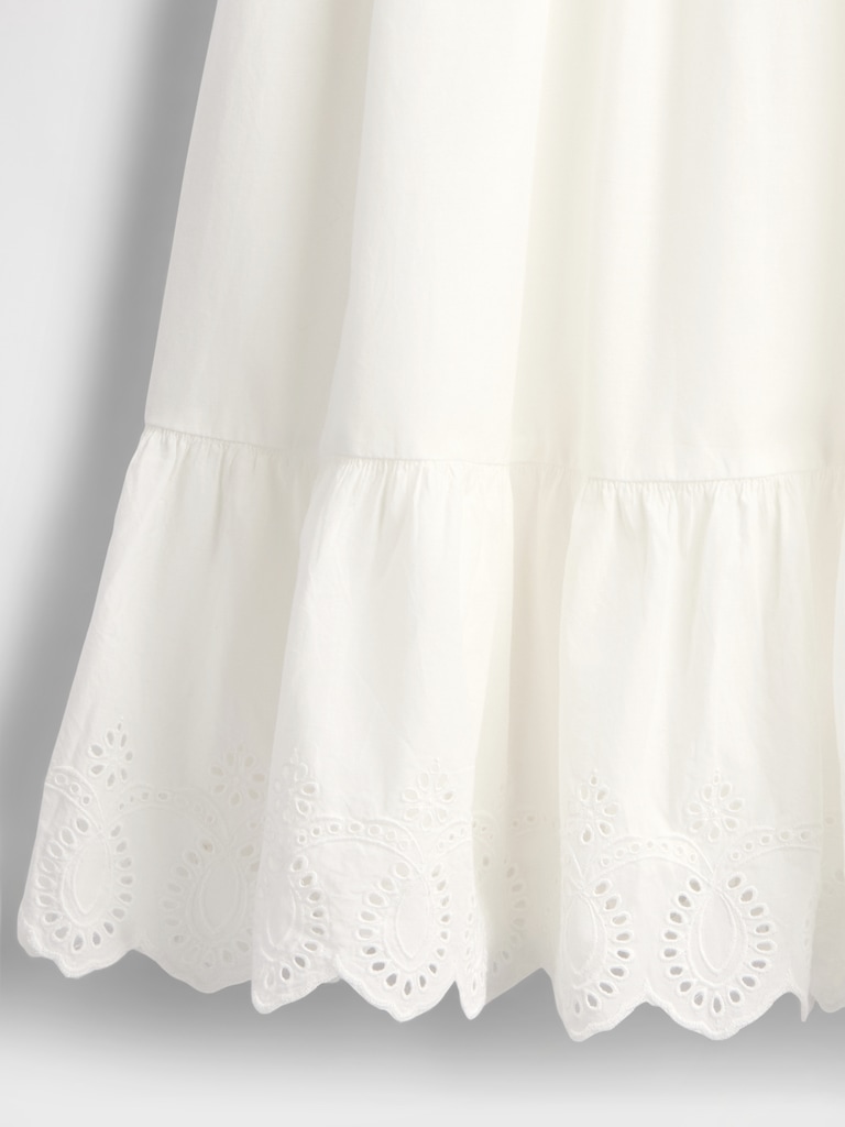 Kids Smocked Ruffle Midi Dress