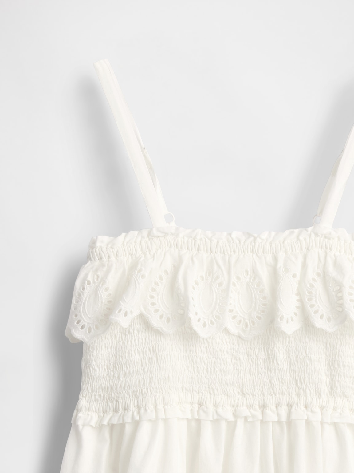 Kids Smocked Ruffle Midi Dress