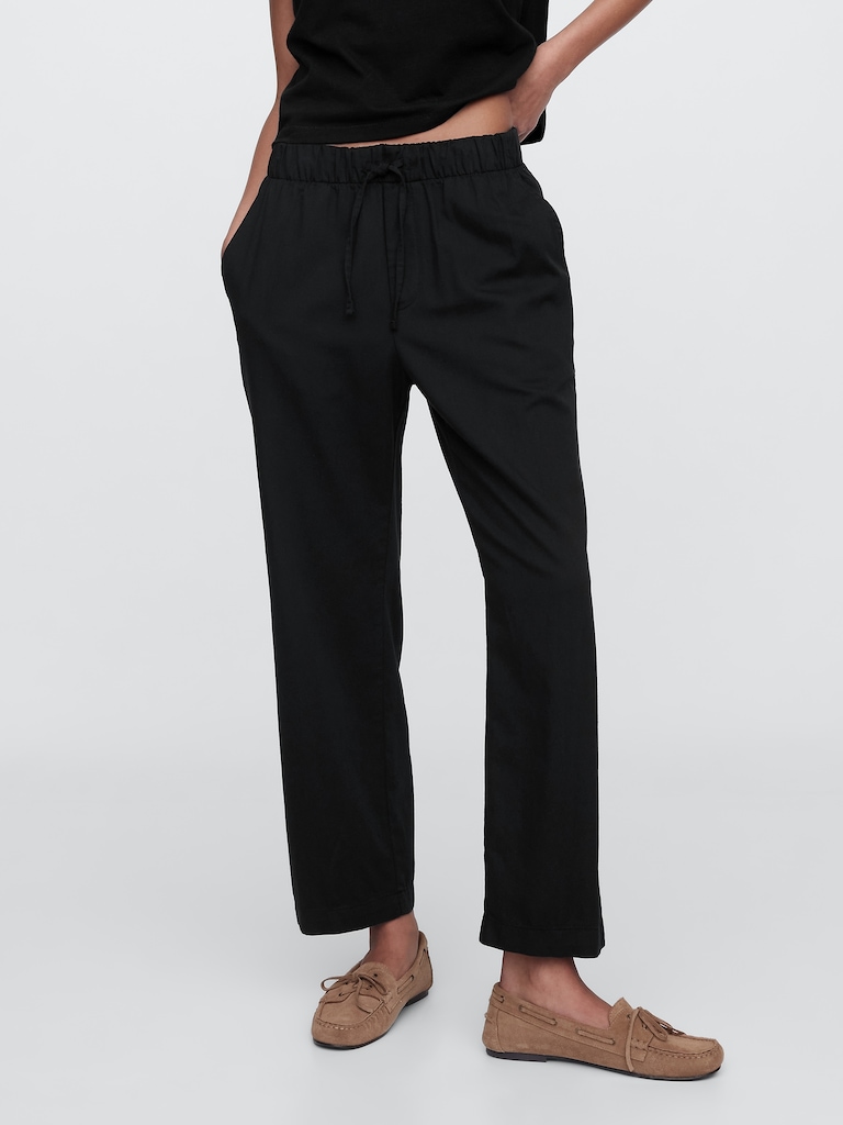 Mid Rise Easy Twill Pants