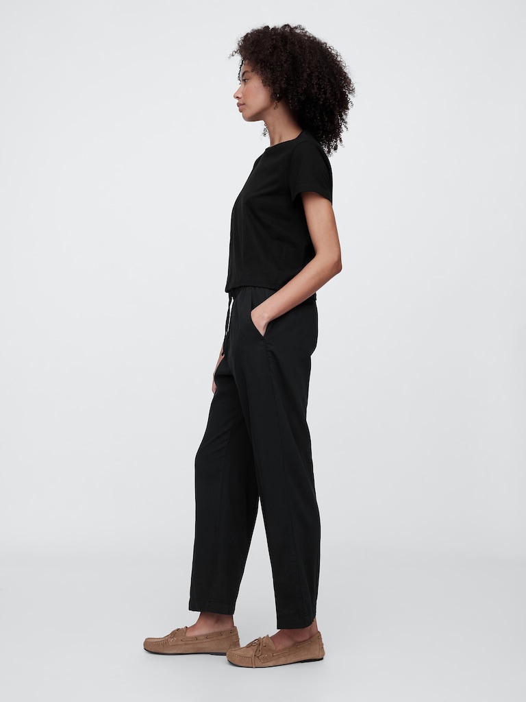 Mid Rise Easy Twill Pants