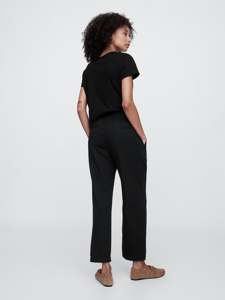 Mid Rise Easy Twill Pants