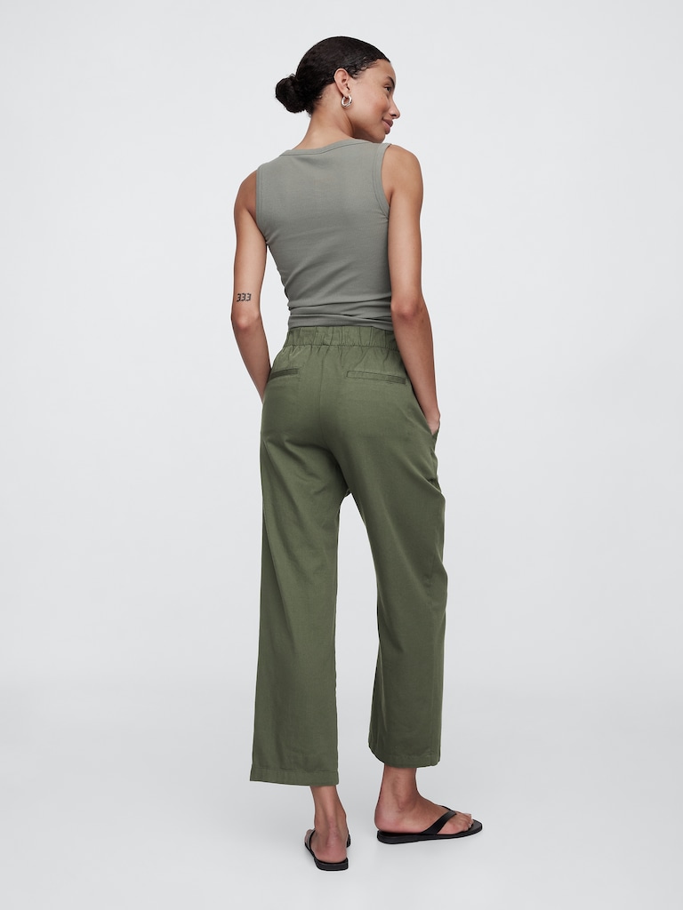 Mid Rise Easy Twill Pants