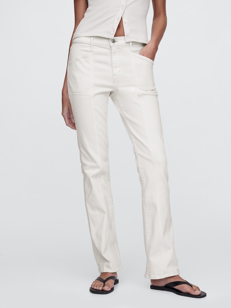 Mid Rise Seamed Universal Baby Boot Jeans