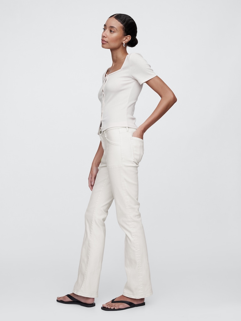 Mid Rise Seamed Universal Baby Boot Jeans