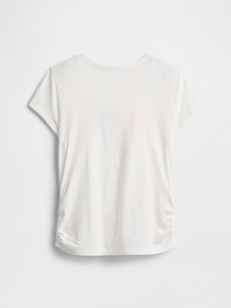 Kids Ruched Gap Logo T-Shirt
