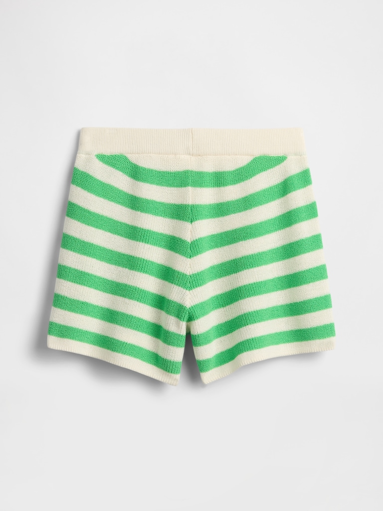 Kids Relaxed Pull-On Stripe Sweater Shorts