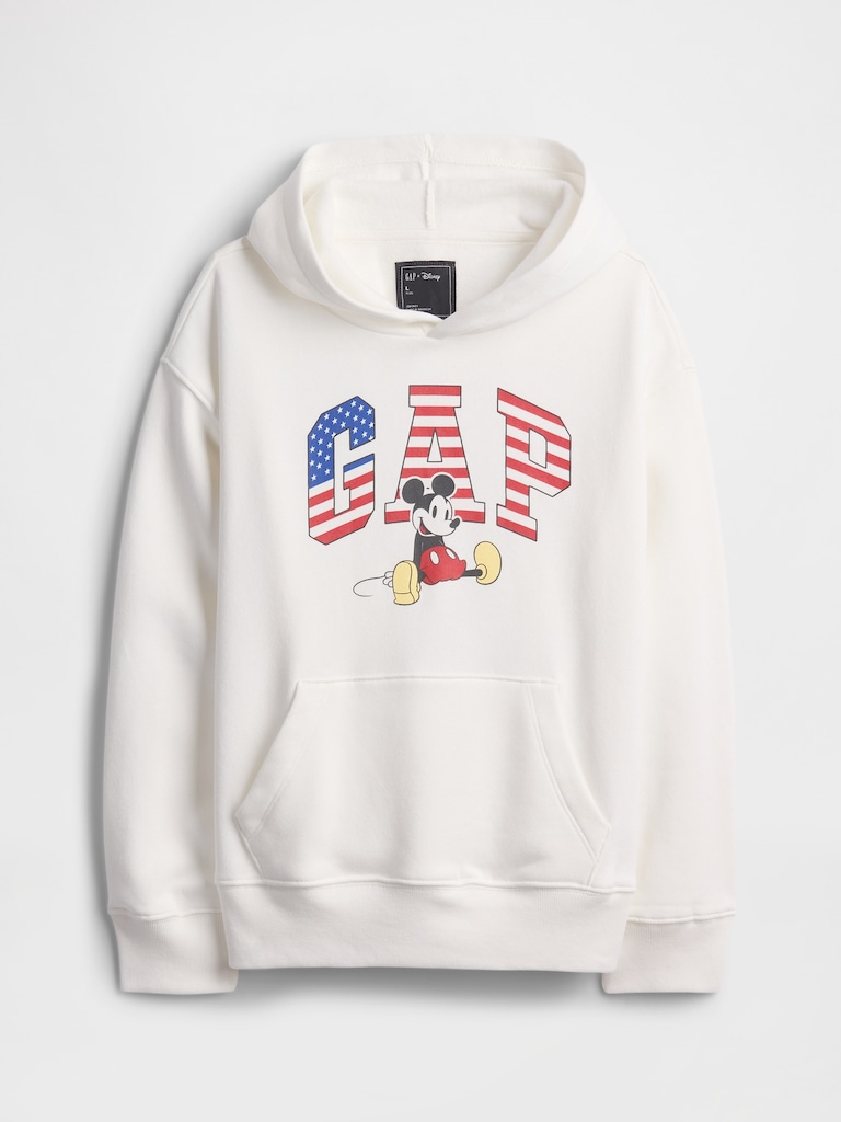 GapKids × Disney Mickey Mouse Relaxed Logo Hoodie