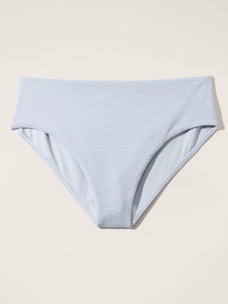 High Waist Pique Swim Bottom