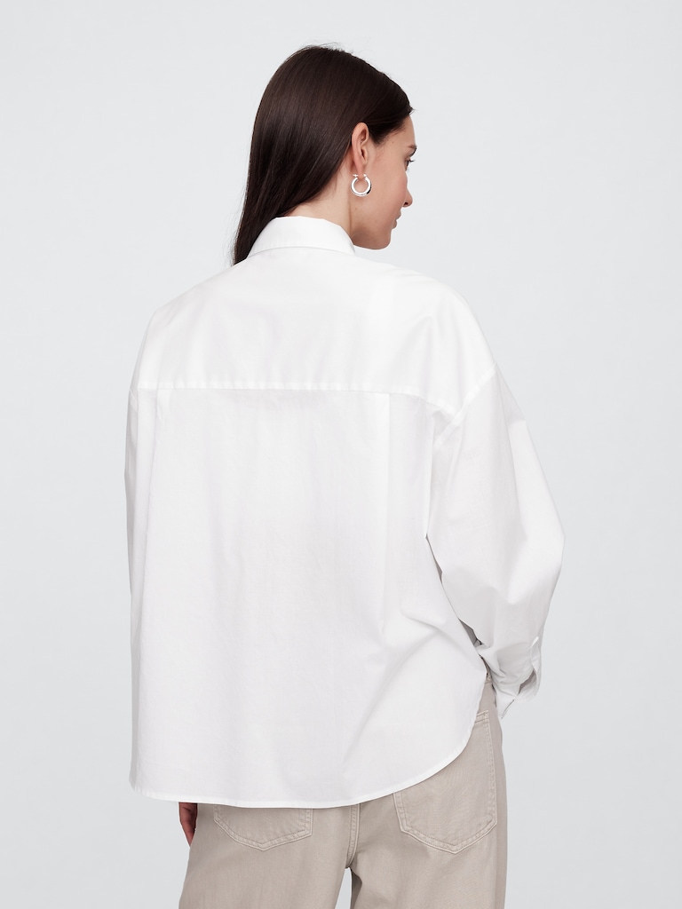 Oversized Shirt in Poplin