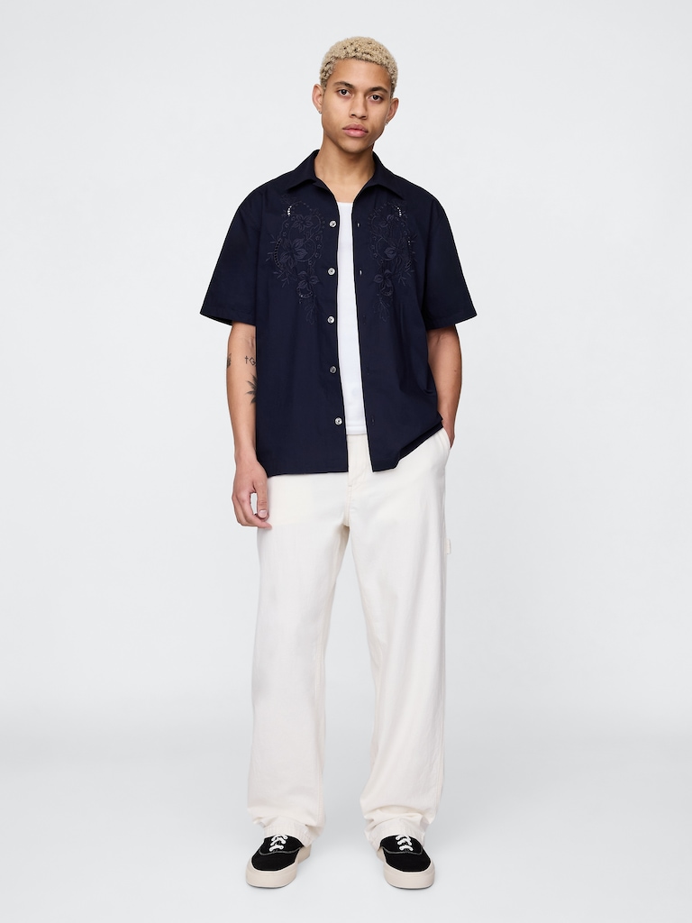 Eyelet Poplin Shirt