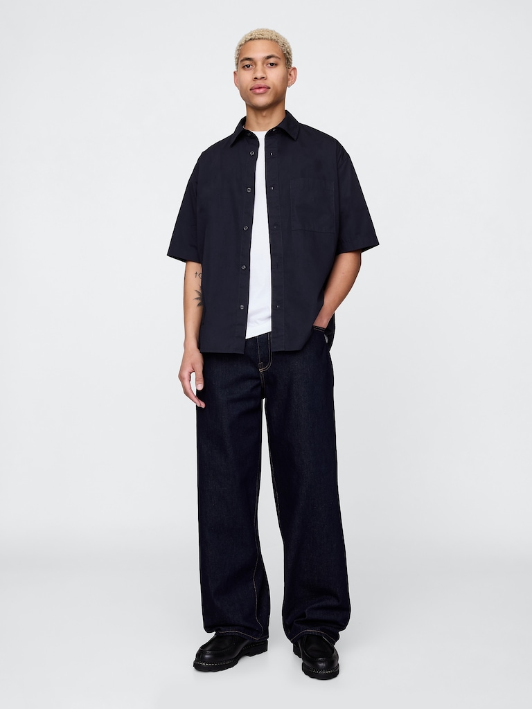 Organic Cotton Oversized Poplin Shirt