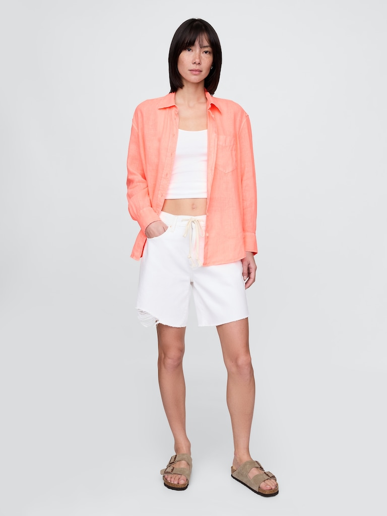 100% Linen Oversized Shirt