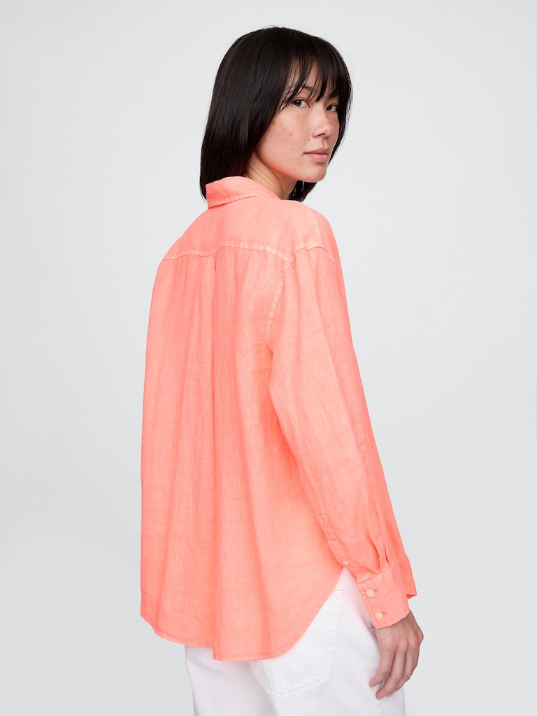 100% Linen Oversized Shirt