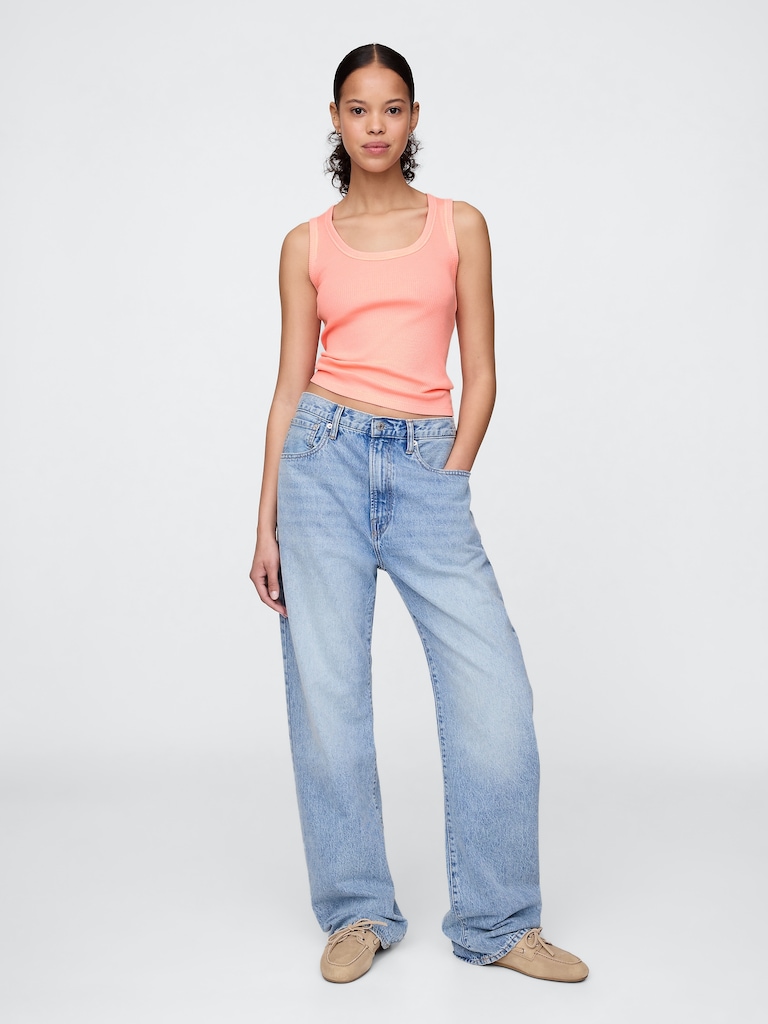 Rib Scoop Tank Top