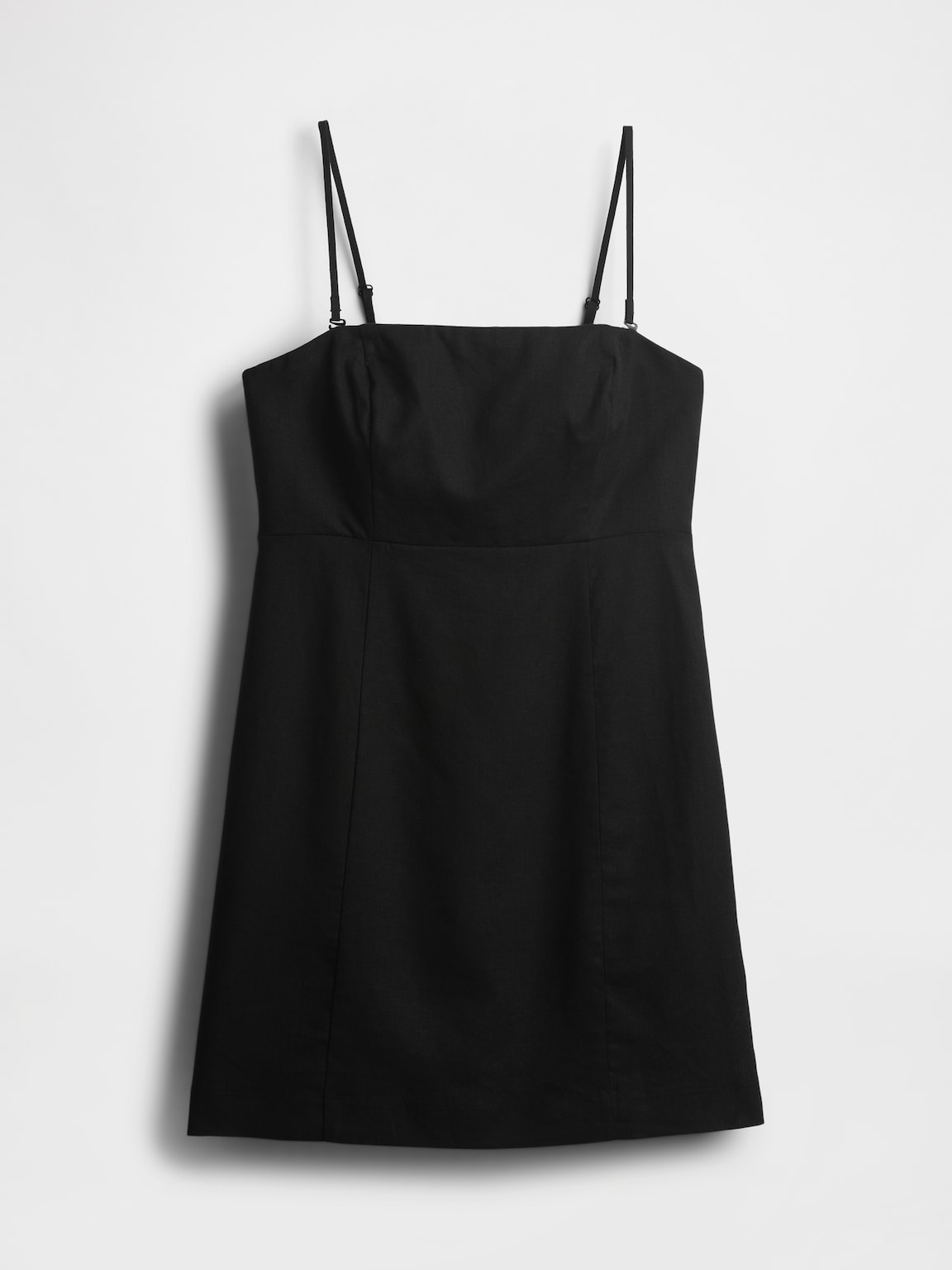 Linen-Blend Mini Dress