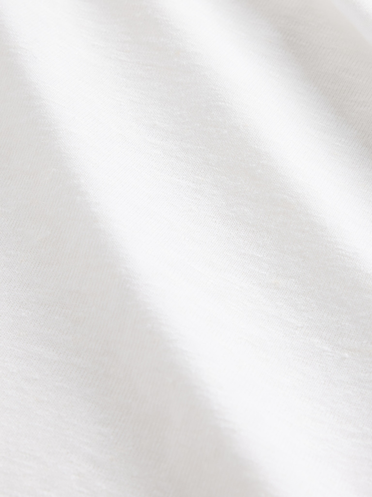 Linen-Blend Crewneck Shell Tank Top