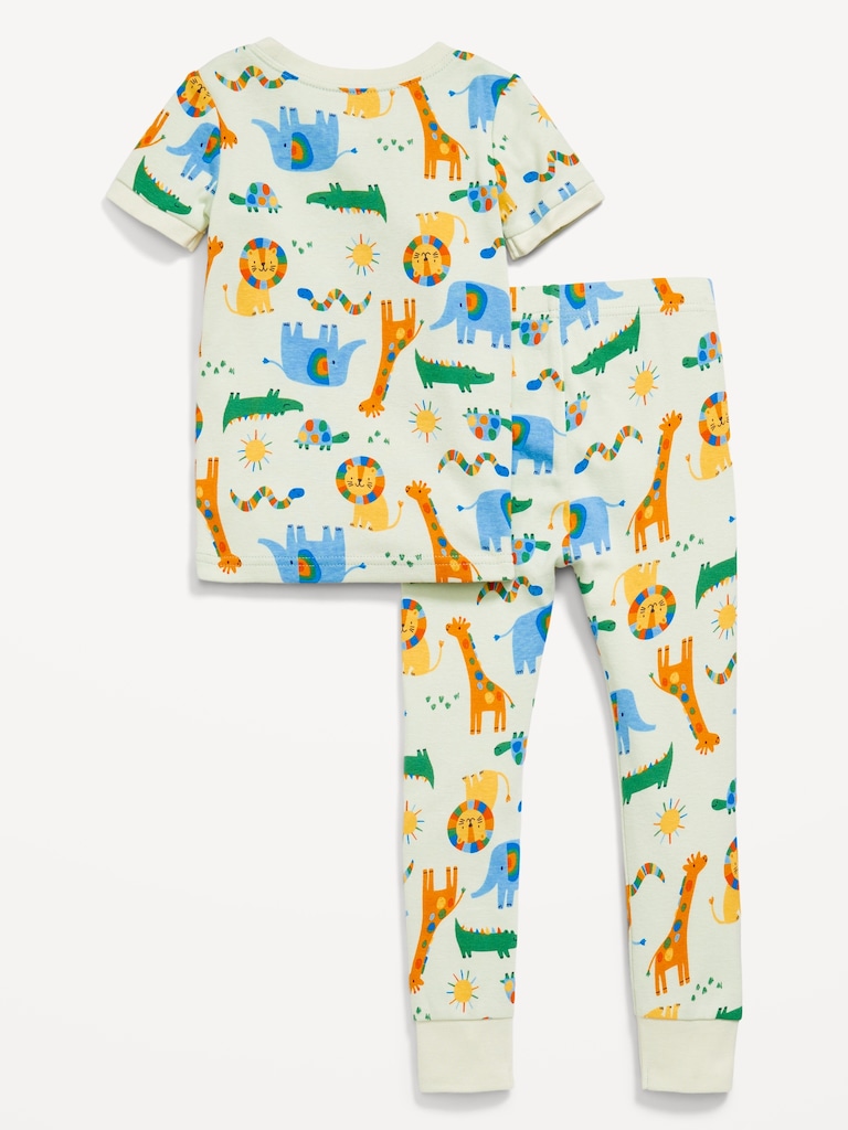 Printed Snug-Fit Pajama Set for Toddler & Baby