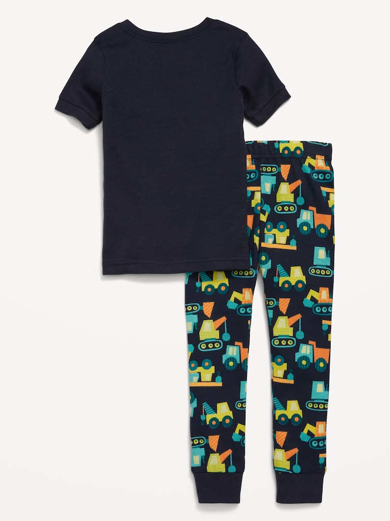 Snug-Fit Graphic Pajama Set for Toddler & Baby