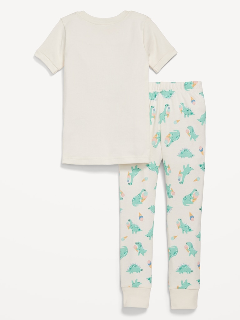 Snug-Fit Graphic Pajama Set for Toddler & Baby