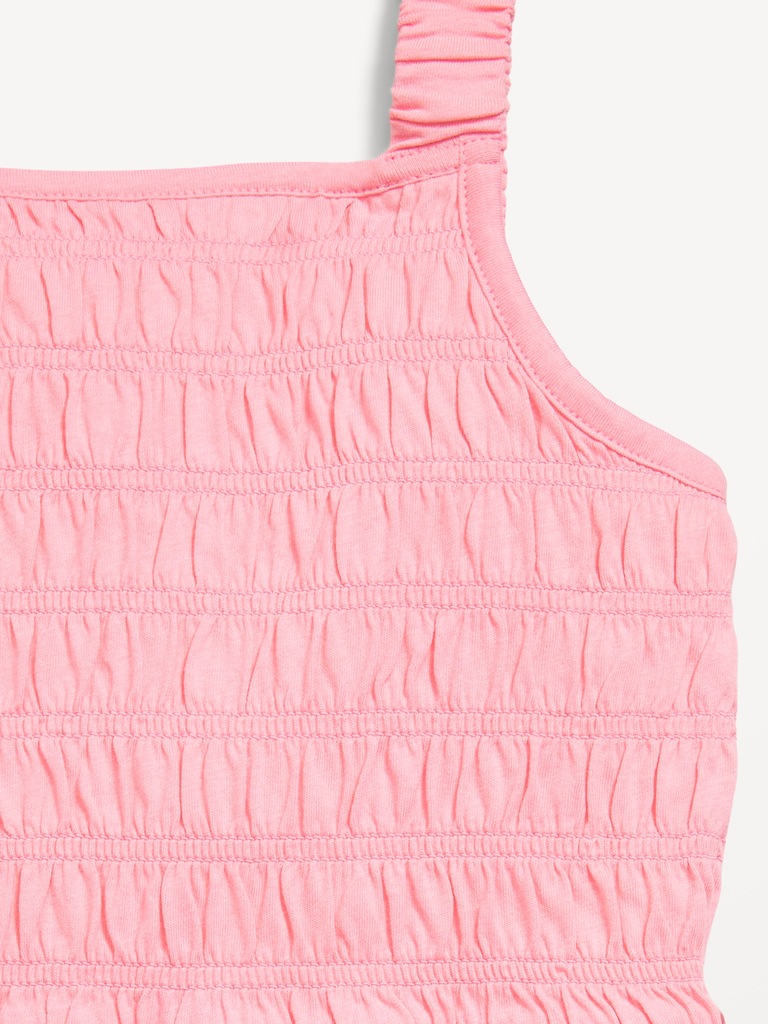 Sleeveless Smocked Romper for Girls