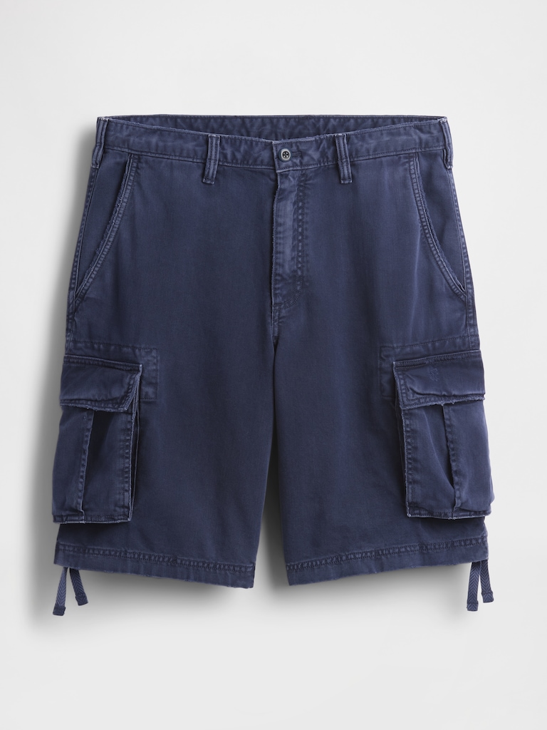 Twill Cargo Baggy Shorts