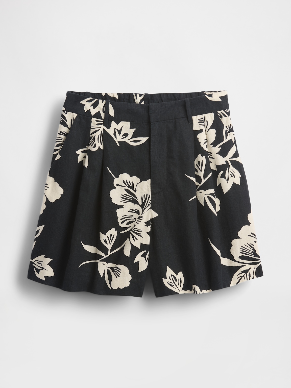 365 High Rise Linen-Blend Shorts