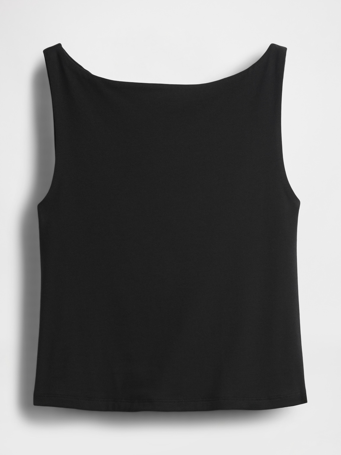 CloseKnit Jersey Boatneck Crop Tank Top