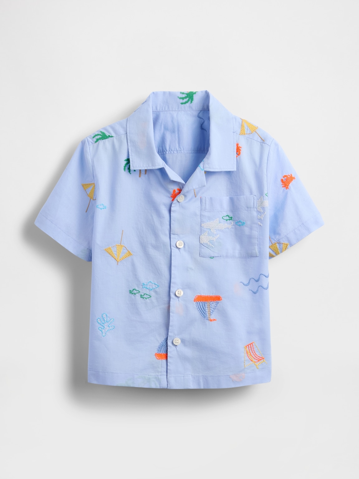 Baby & Toddler Organic Cotton Cabana Shirt
