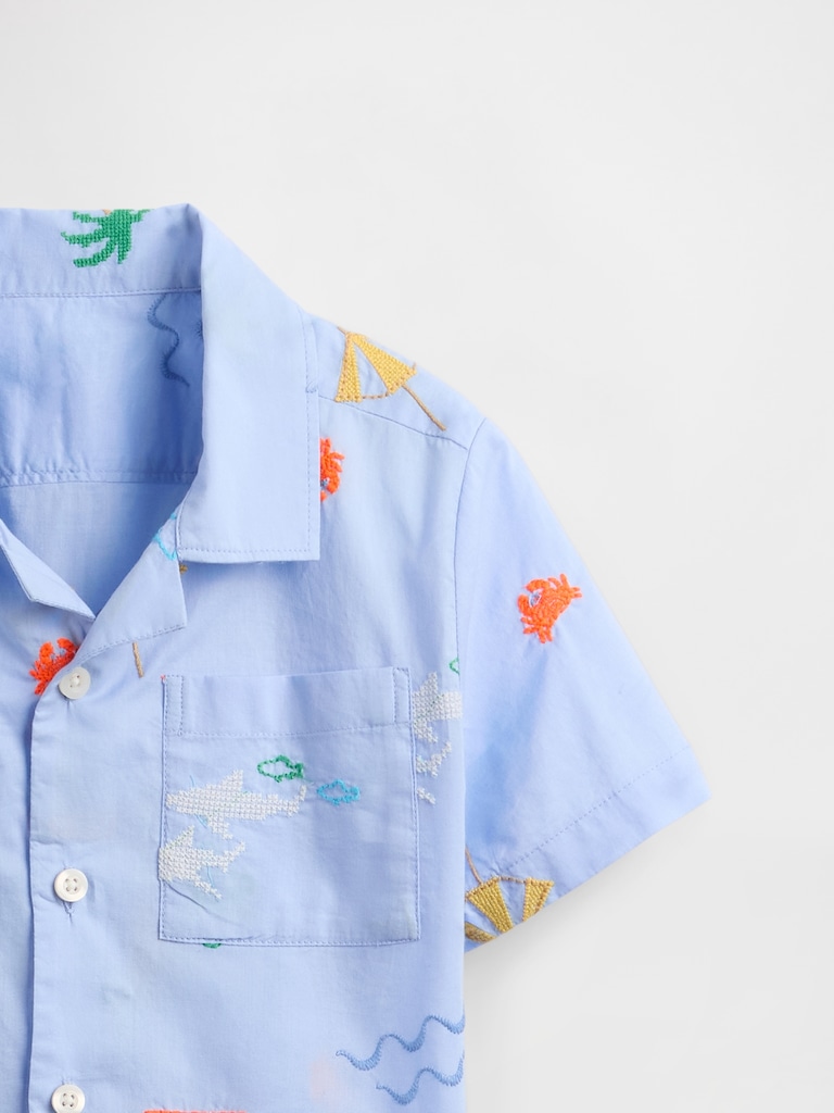 Baby & Toddler Organic Cotton Cabana Shirt