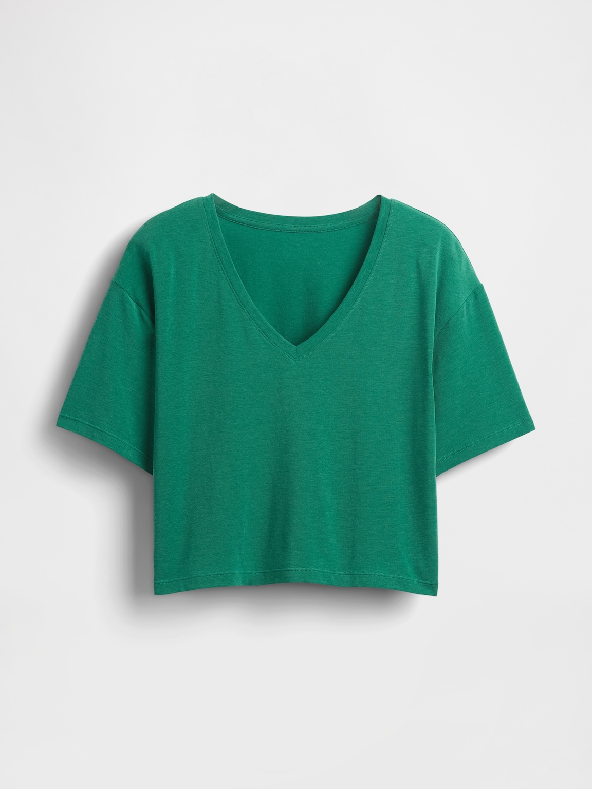 GapFit Breathe V-Neck Crop T-Shirt