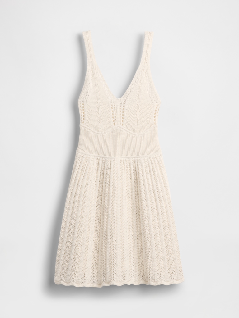 Pointelle Mini Dress