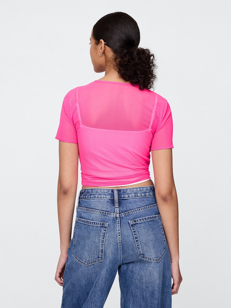 Mesh Crop T-Shirt