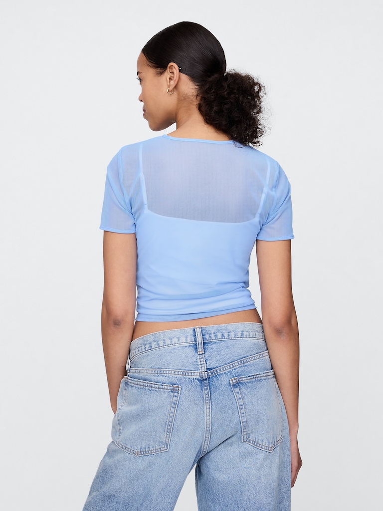 Mesh Crop T-Shirt